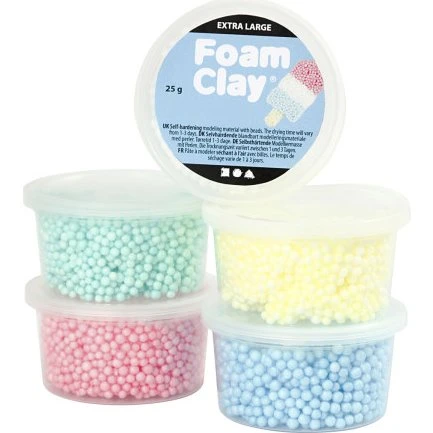 Foam Clay Extra Large 5x25g – 5 farver (selvhærdende)
