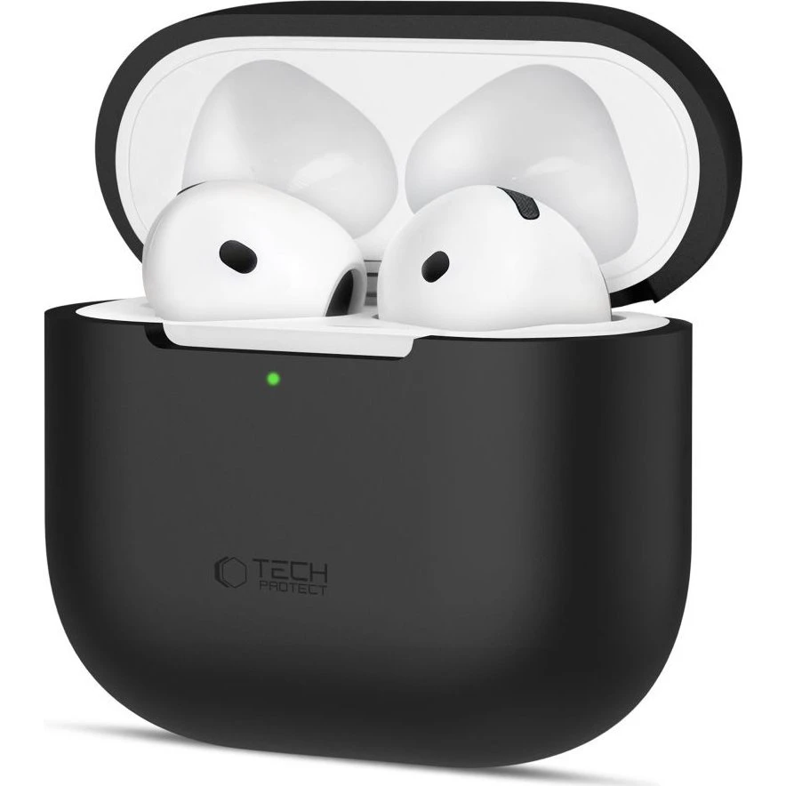 Tech-Protect Silikone Etui til Apple AirPods 4 - Sort