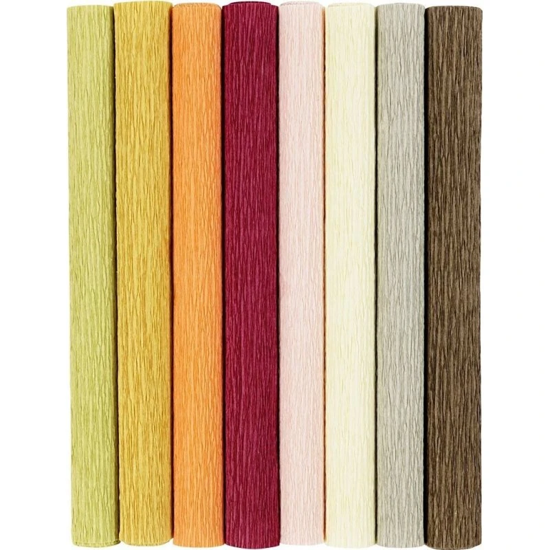 Crepepapir Pastel 8 ark 25x60 cm – 180% stræk
