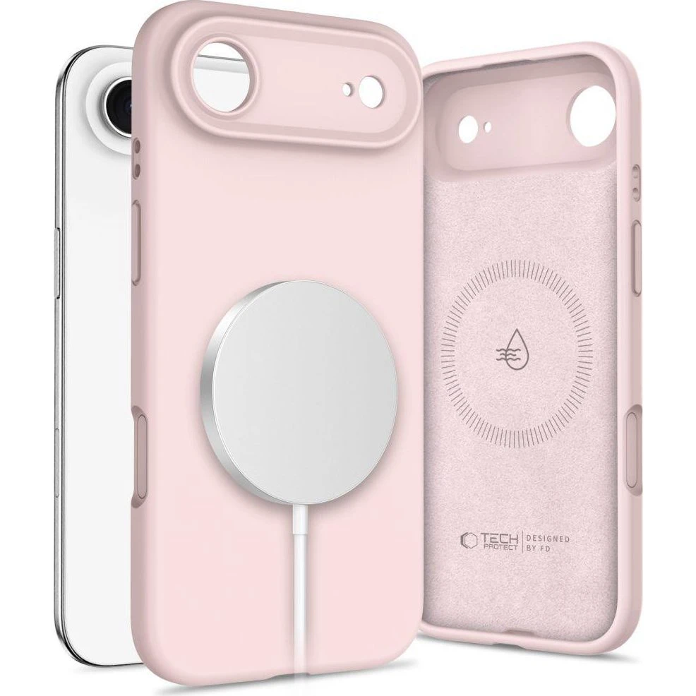 Tech-Protect Silicone MagSafe Case til iPhone 17 Air - Pink
