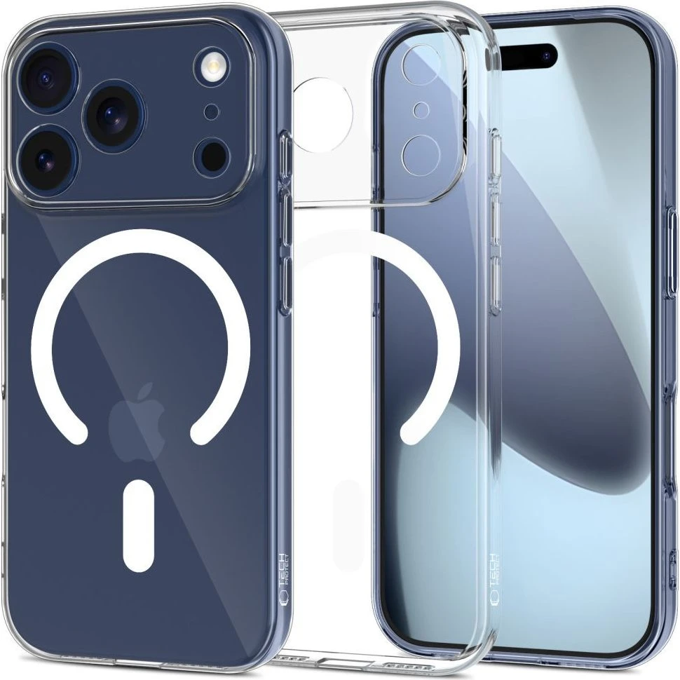 Tech-Protect FlexAir MagSafe Case til iPhone 17 Pro - Clear