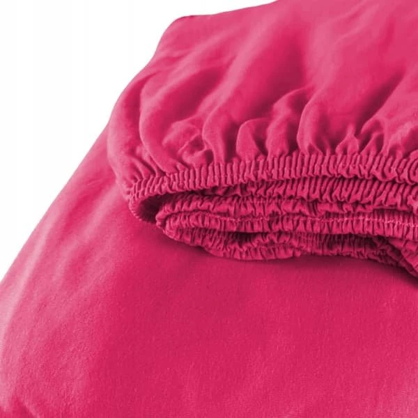 DrBED Jersey Stræklagen Slim Fit 120x200 - Mørk Pink