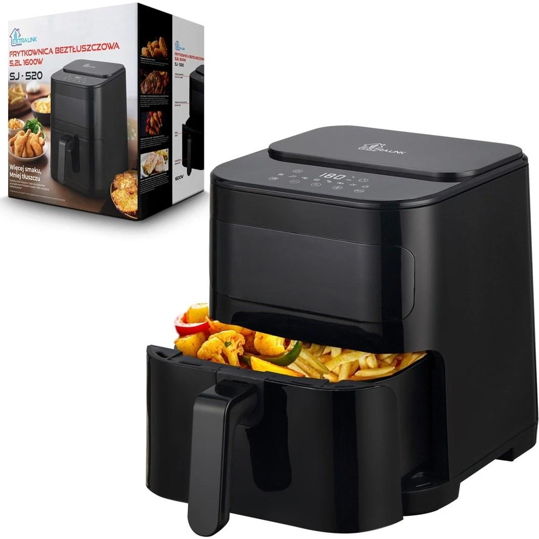 Extralink HOME AIR 5.2L SJ-520 Varmluftsteger - Sort