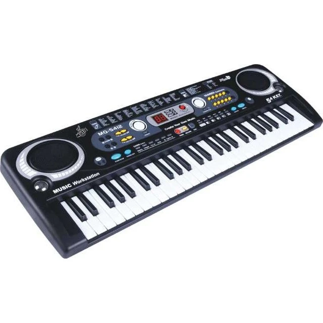 Legetøjskeyboard 54 tangenter med mikrofon