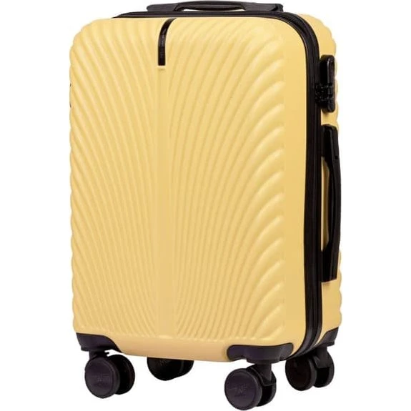 WINGS SWAN Kabine Kuffert 20" Gul 38L ABS+ med Kodelås