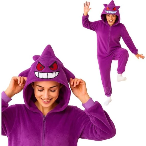 Pokémon Gengar Onesie Kigurumi Pyjamas - L (165-175 cm)