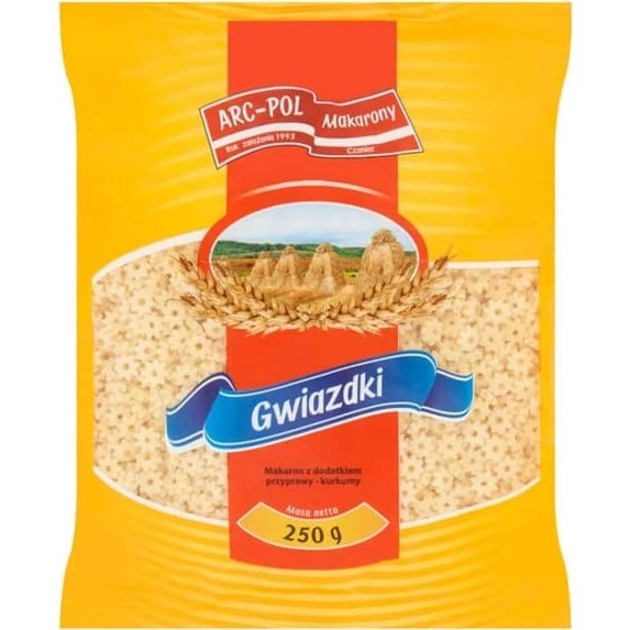 Stjernepasta med gurkemeje 250 g