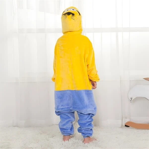 Minion Kigurumi Pyjamas Kostume til Børn, 95-105cm