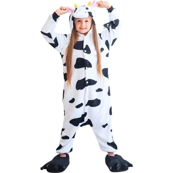 Kigurumi Ko-heldragt til børn, 105-115 cm