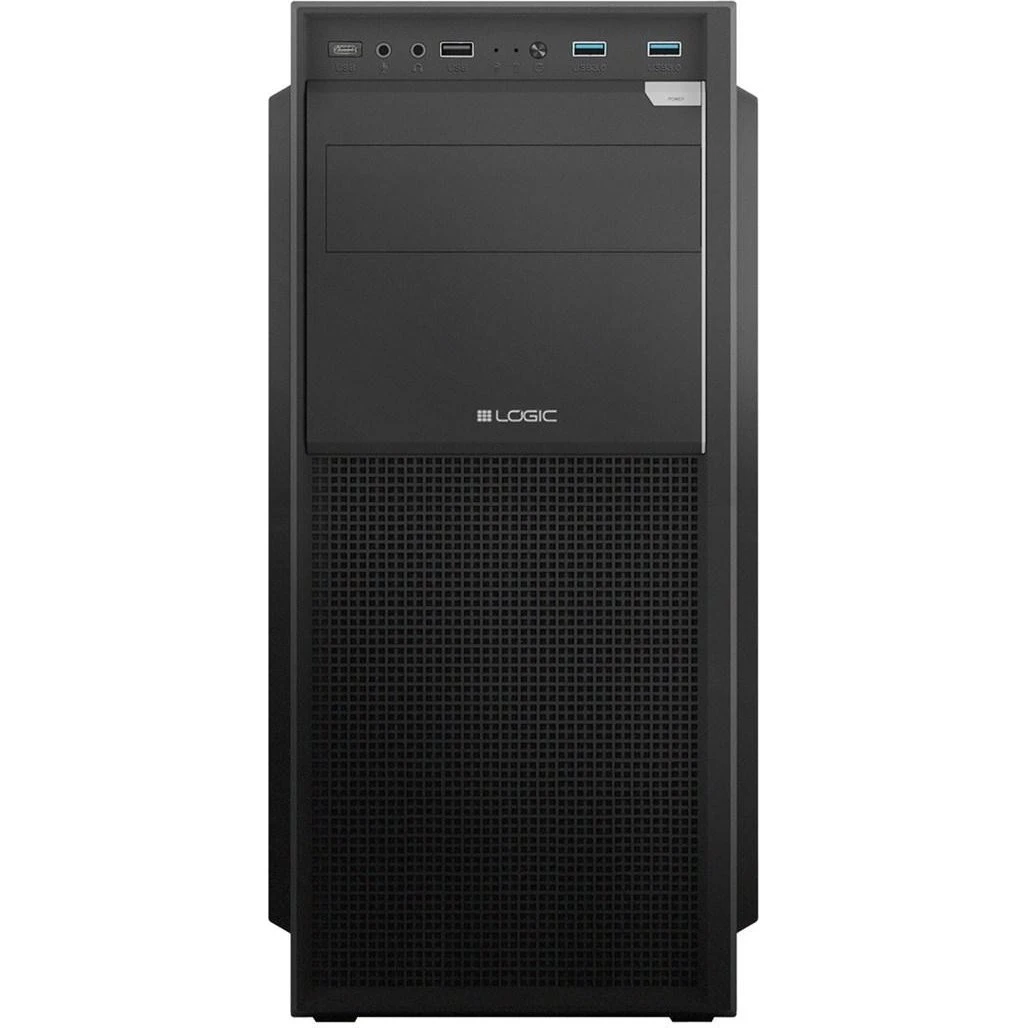 LOGIC J23 PRO USB-C Midi Tower PC-kabinet - Sort
