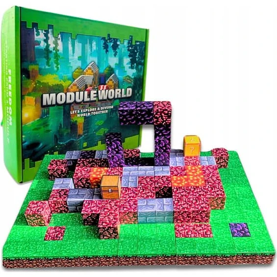 Module World Magnetiske Læreklodser 190 stk. + Figurer