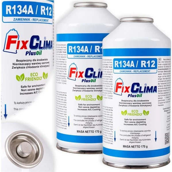 FixClima 2x R134A Kølemiddel til Aircondition