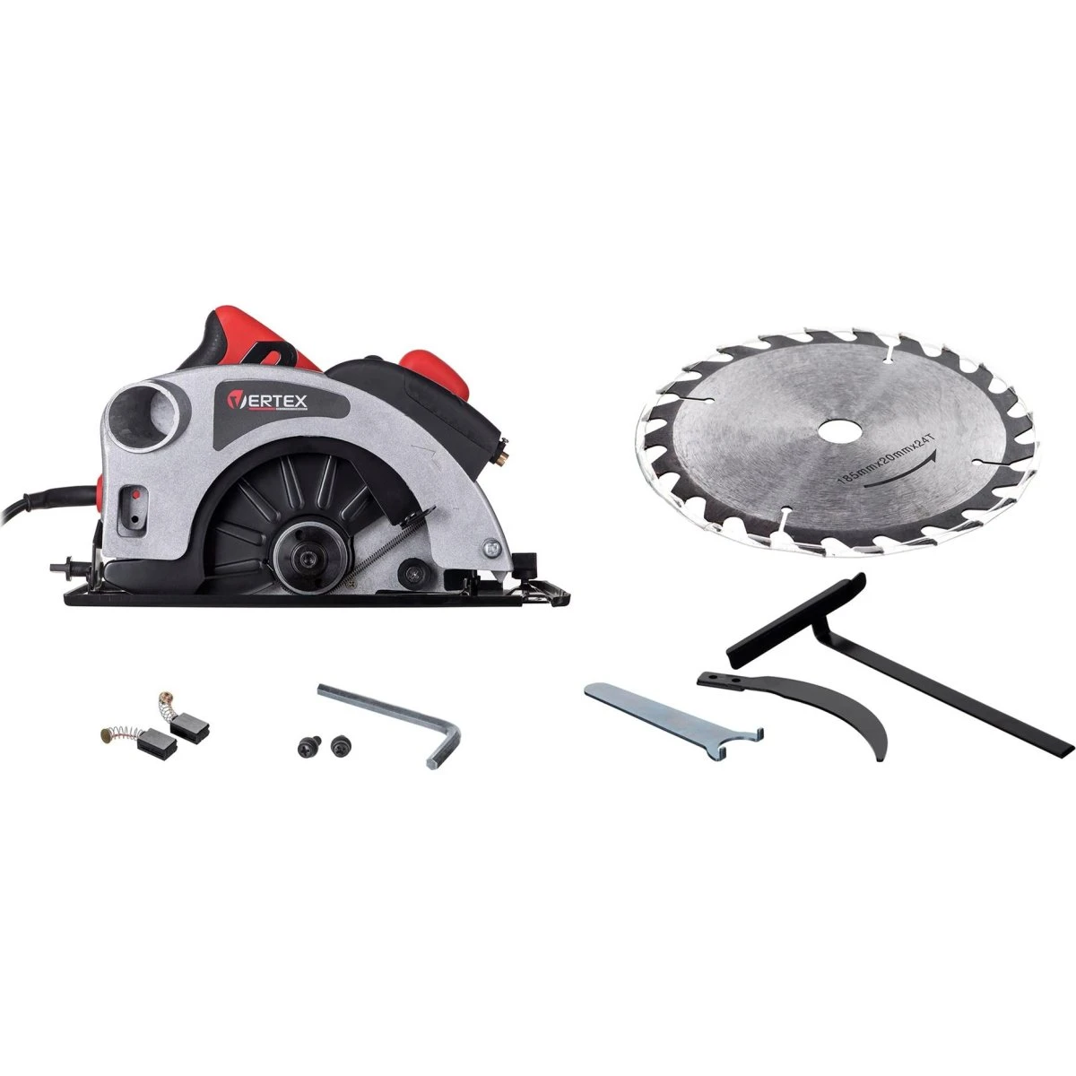 Vertex VPT1400 Rundsav - 1400W, 185 mm med laser
