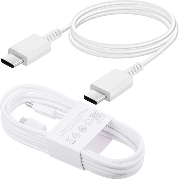 Samsung USB-C til USB-C kabel EPDW767, 1,8m, Hvid