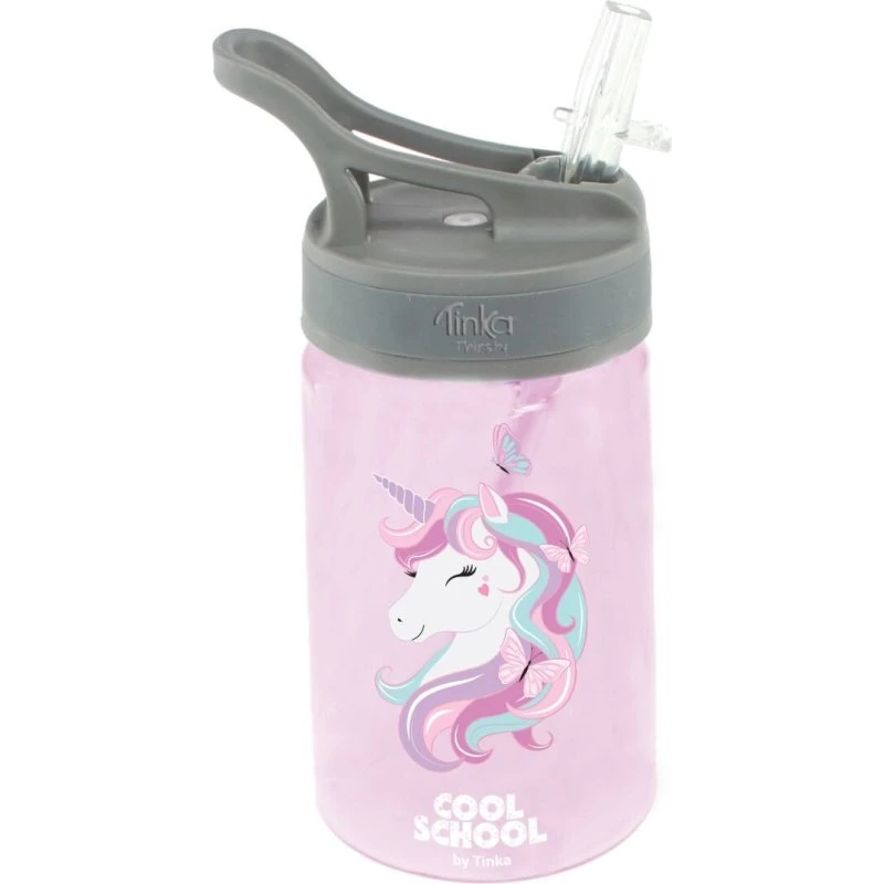 Tinka Drikkedunk Unicorn 350 ml – Rosa, Spildfri