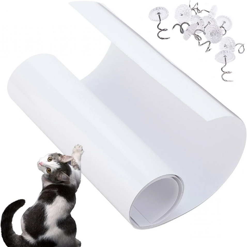 Kradsbeskyttelse mod katte til sofa - 2 stk. Transparent