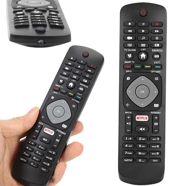 Universal fjernbetjening til Philips TV, sort, 20,5 cm