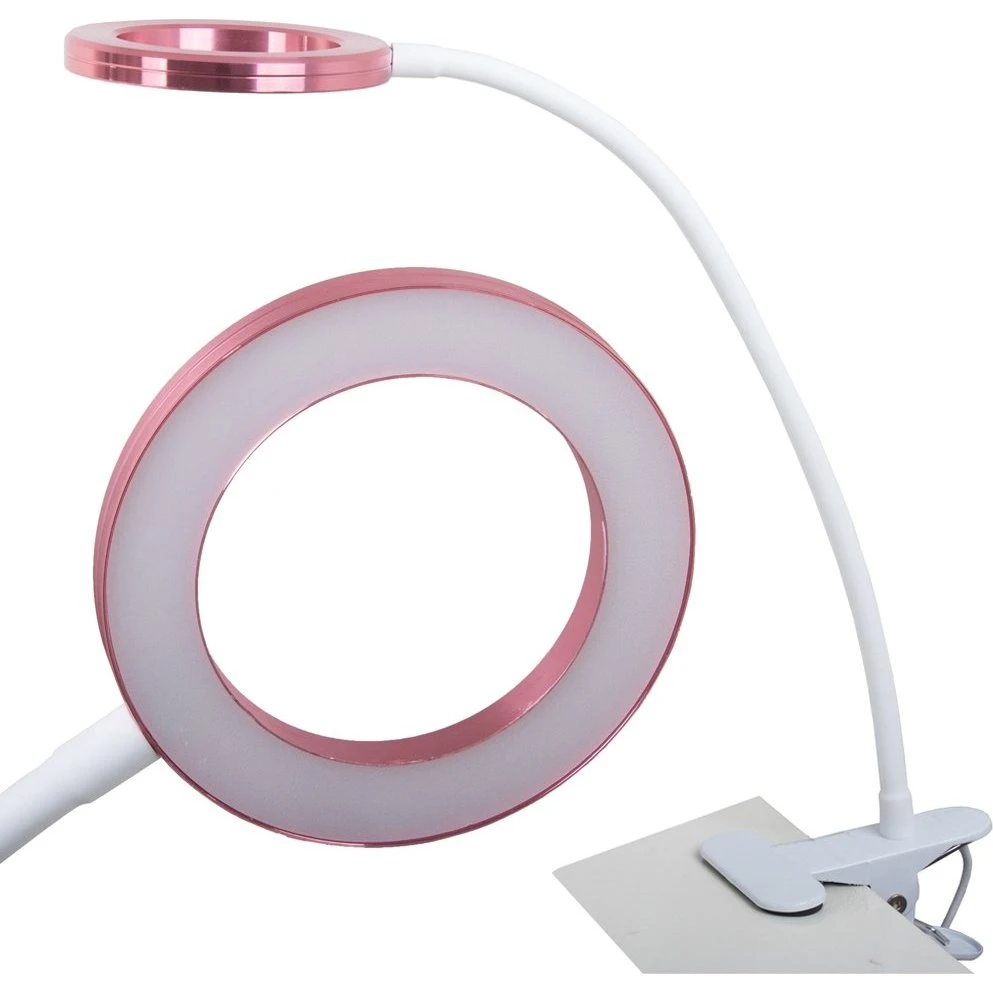 Skrivebordslampe med klemme - 24 LED med justerbar arm