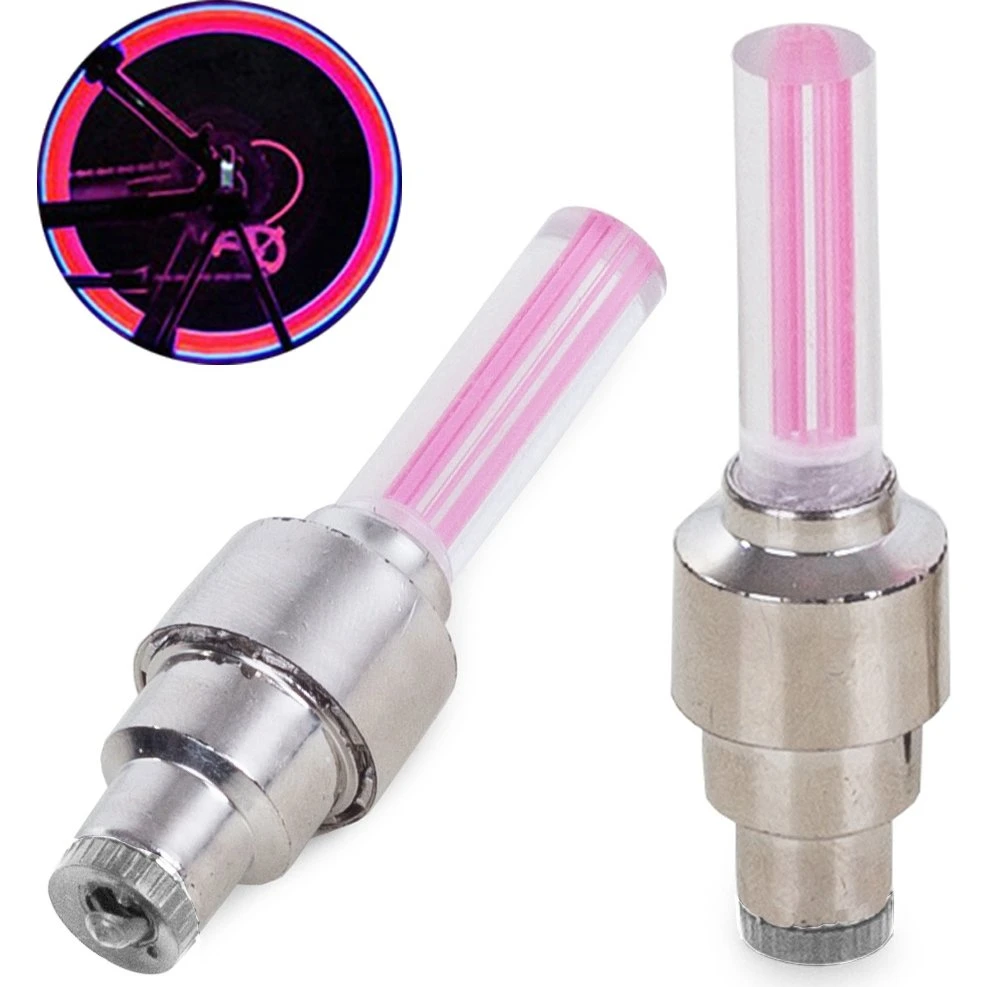 LED-lys til Cykelhjul - Pink - 2 stk.
