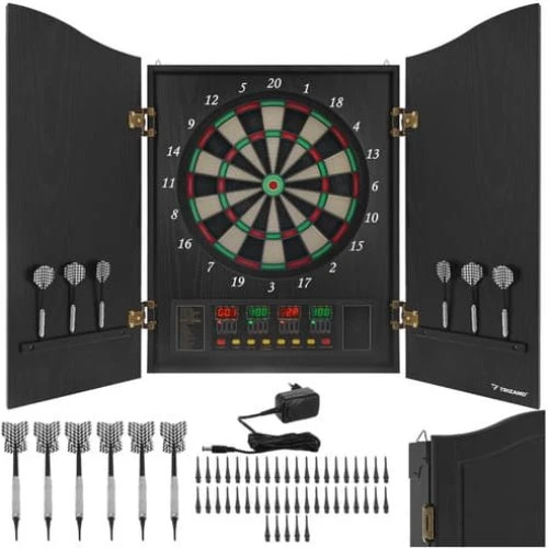 Trizand Elektronisk Dartskive med Skab og LED-skærm