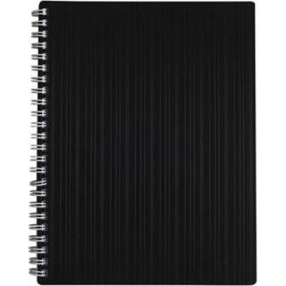 BrightOffice Kollegieblok A4 linjeret 70g 70 ark - sort PP