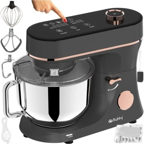 RUHHY Foodprocessor med varme, 2000W - PinkGold