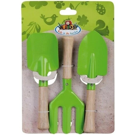 Børneværktøjssæt 3 dele – farverigt plast