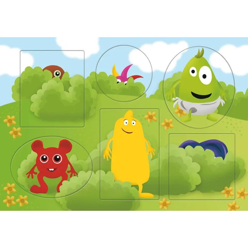 Babblarna Titte-bøh Træpuslespil – 6 brikker