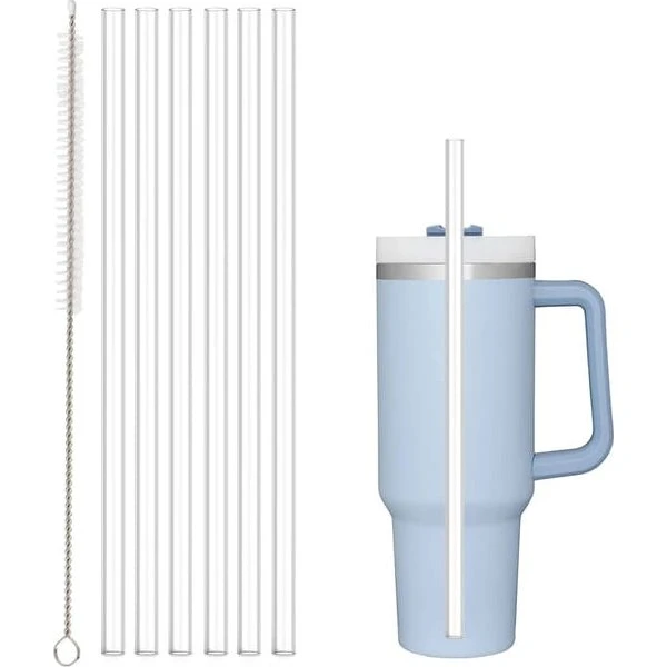 Stanley Erstatningssugerør (6 stk.) med børste til 30 oz & 40 oz