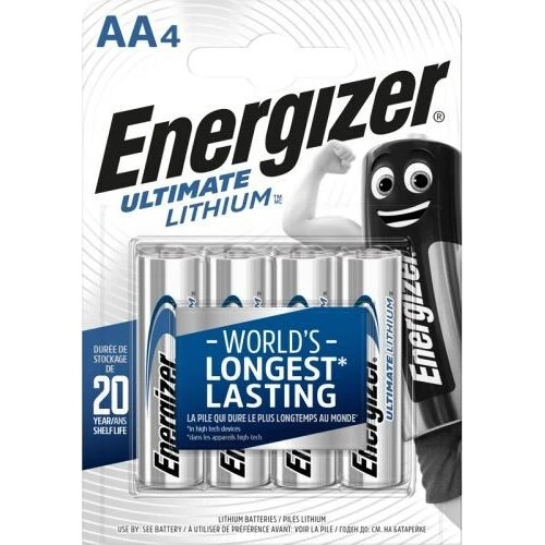 Energizer Ultimate Lithium AA (4 stk) - Langtidsholdbare