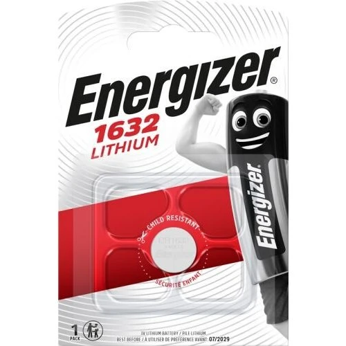 Energizer CR1632 3V lithium knapcelle – 1 stk.