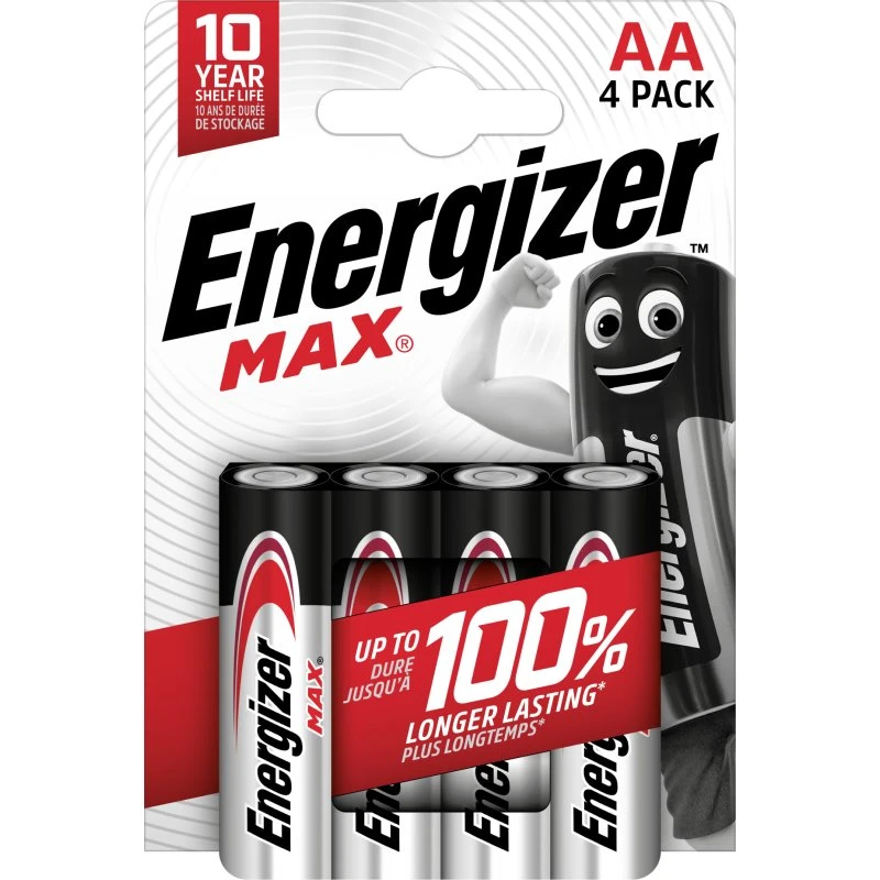 Energizer Max AA (LR6) 4-pak - Alkalisk batteri