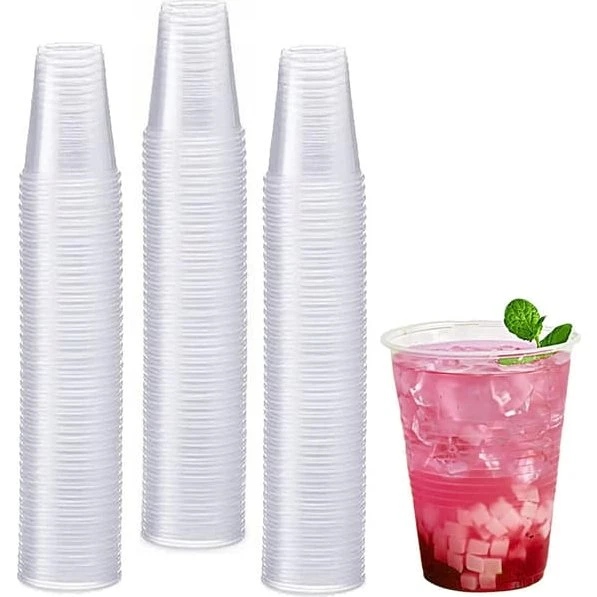 Gennemsigtige plastikkrus 200ml - 100 stk.