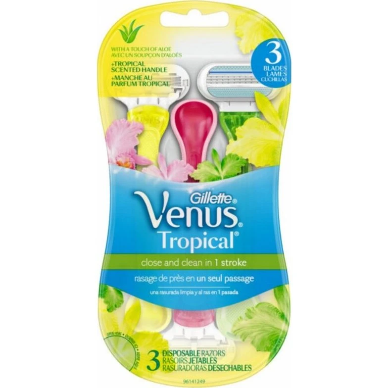 Gillette Venus Tropical engangsskrabere, 3 stk