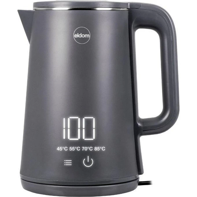 ELDOM C515S Elkedel - Grå, 1,8 l, 2000 W