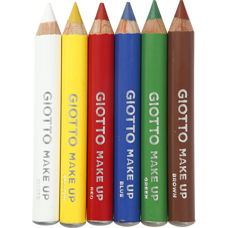 Giotto Make Up Sminkeblyanter 6 farver