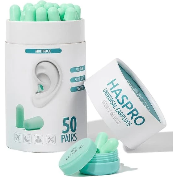 Haspro Tube50 Engangsørepropper - 50 par - 38 dB dæmpning