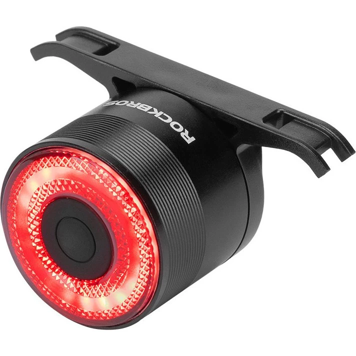 Rockbros Q3 Cykelbaglygte med Smart Stop System - Sort