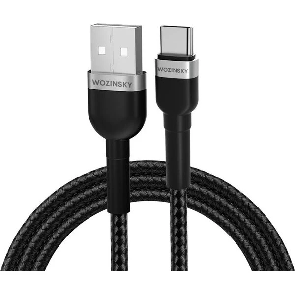 Wozinsky WNBAC2 USB-A til USB-C Kabel - 2m - Sort