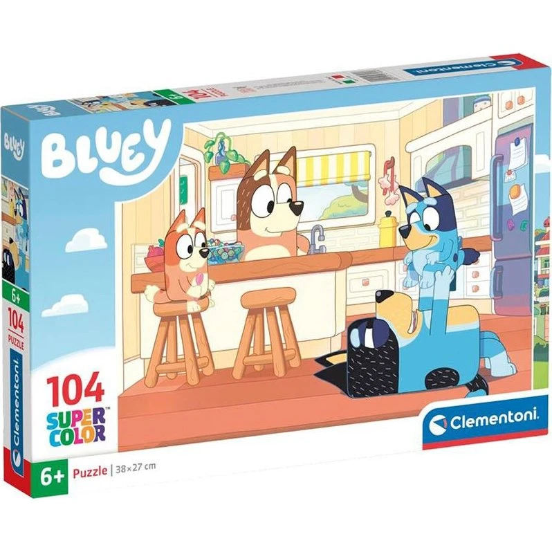 Bluey Puslespil 104 brikker – Clementoni