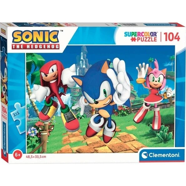Clementoni Sonic The Hedgehog puslespil, 104 brikker