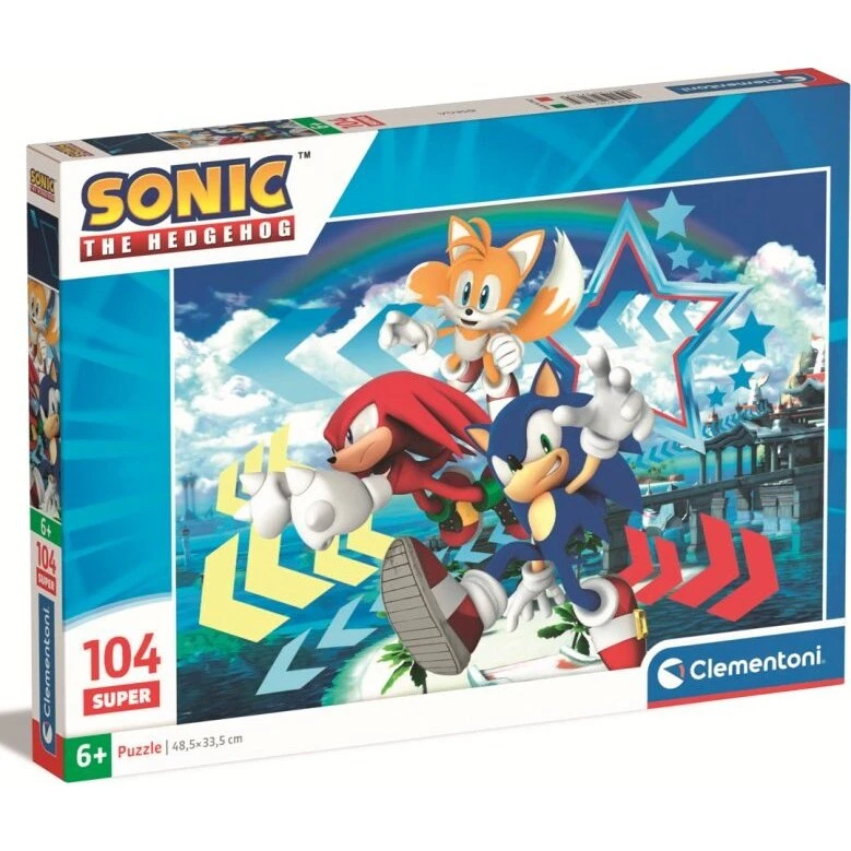 Clementoni Sonic Puslespil 104 brikker