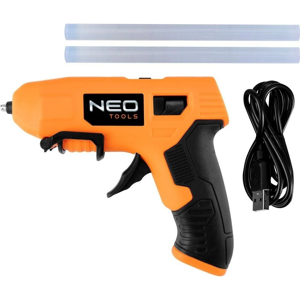 NEO TOOLS 17-083 Varmlimpistol med USB - Kompakt 4V