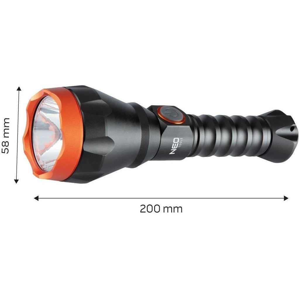NEO TOOLS 99-070 Genopladelig lommelygte - 500lm med Osram LED