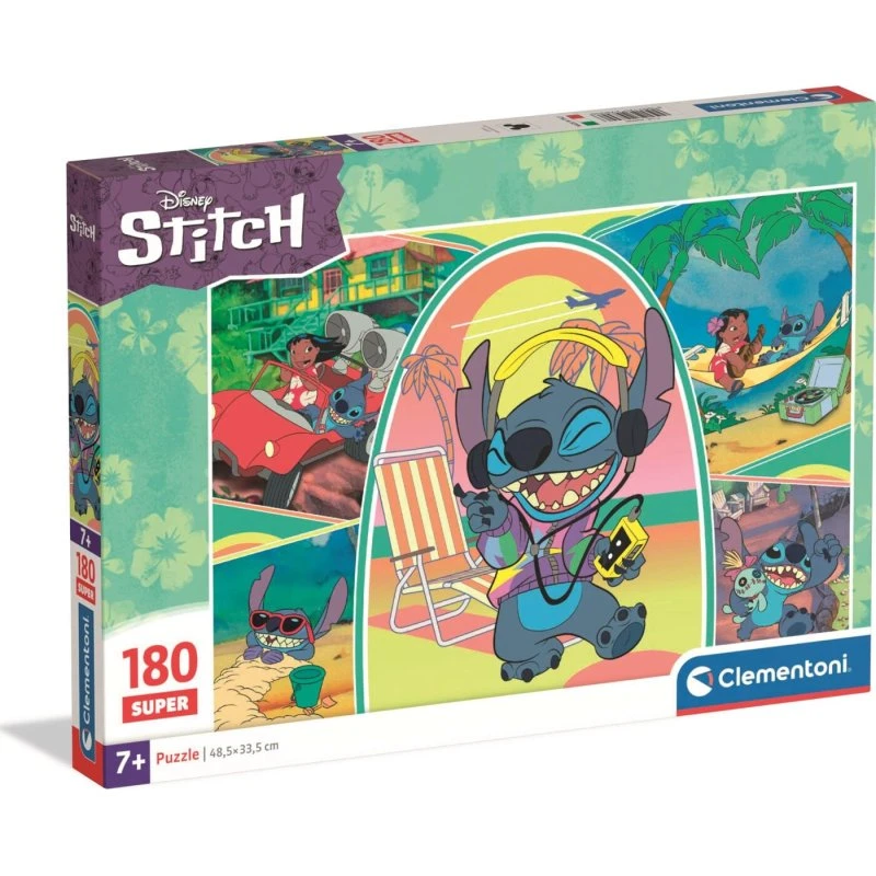 Clementoni Disney Stitch Super Puslespil 180 brikker