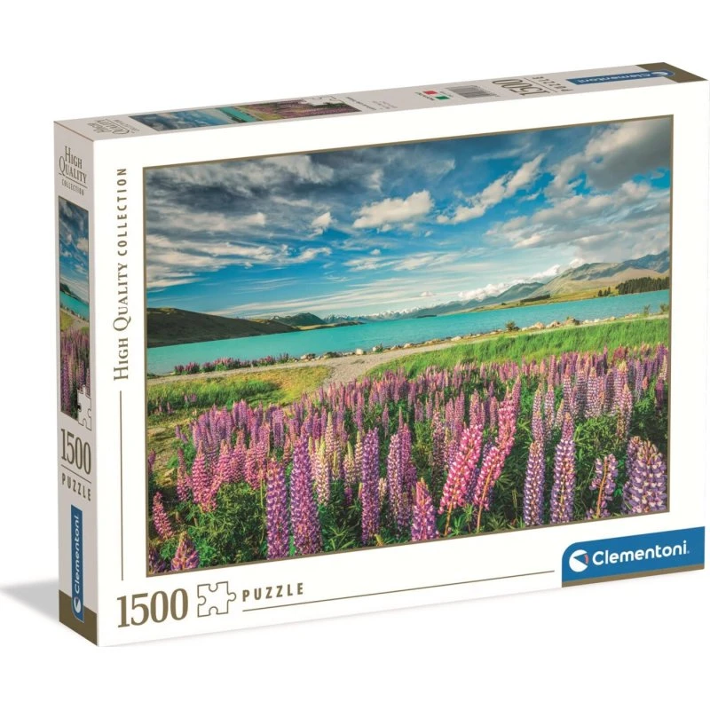 Clementoni Lupins at Lake Tekapo – 1500 brikker
