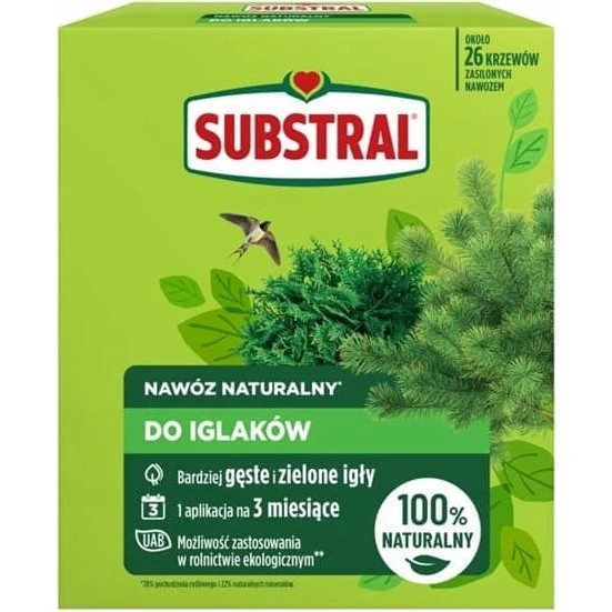 SUBSTRAL Naturlig gødning til nåletræer, 1,2 kg