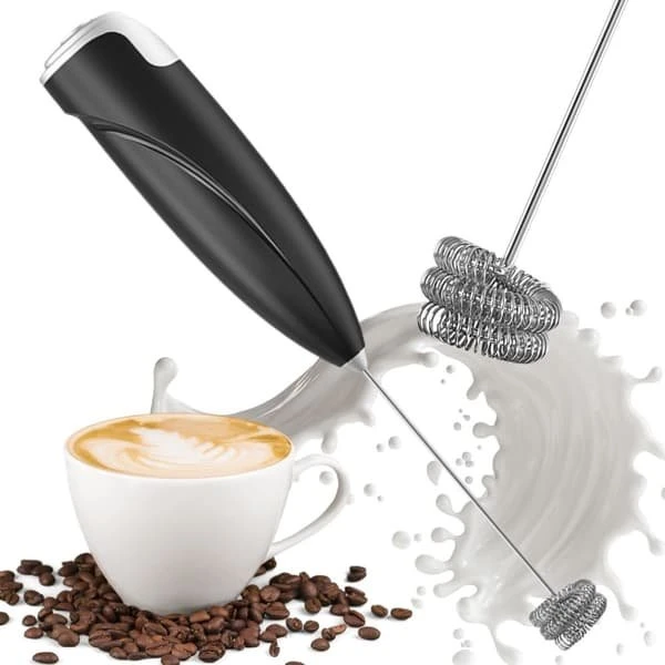 Elektrisk mælke- og kaffeskummer - Håndholdt minipiskeris