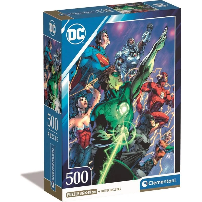 Clementoni DC Comics Justice League Puslespil 500 brikker