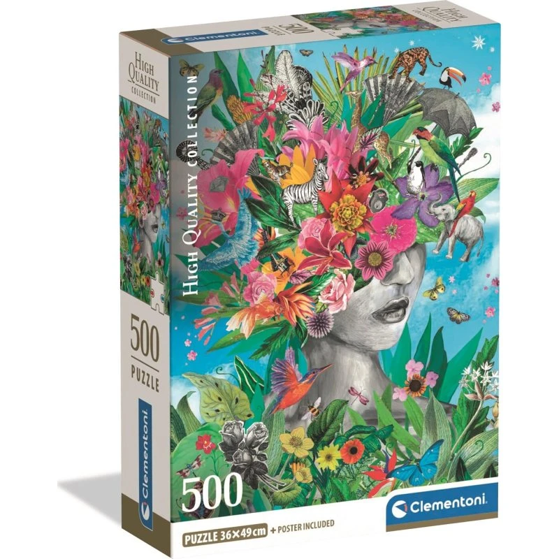 Clementoni Puslespil 500 brikker – Head in the Jungle